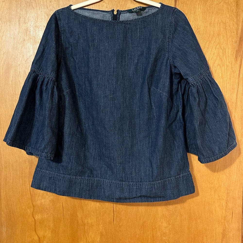 LAUREN RALPH LAUREN DENIM TOP